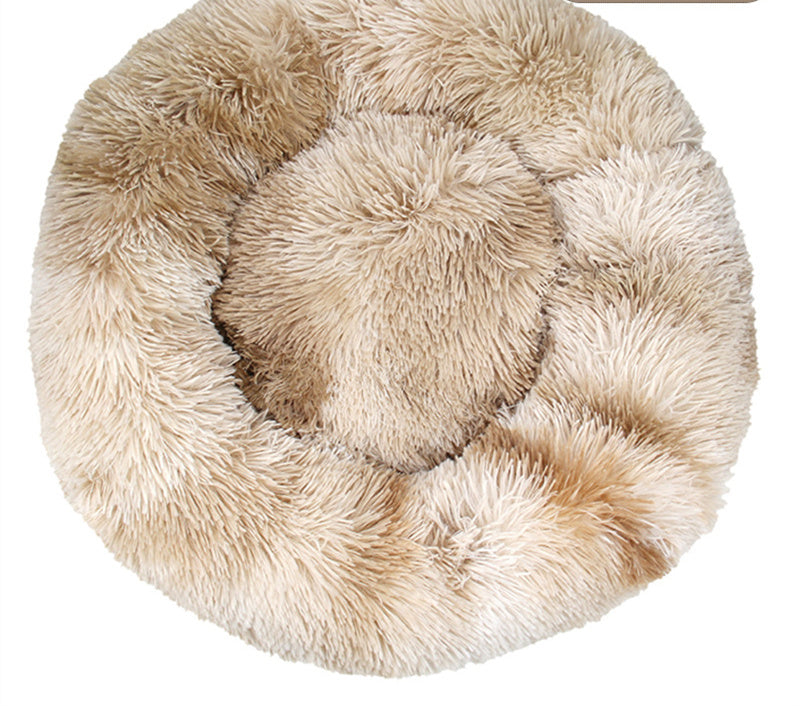 Solid Color Plush Warm Pet Kennel