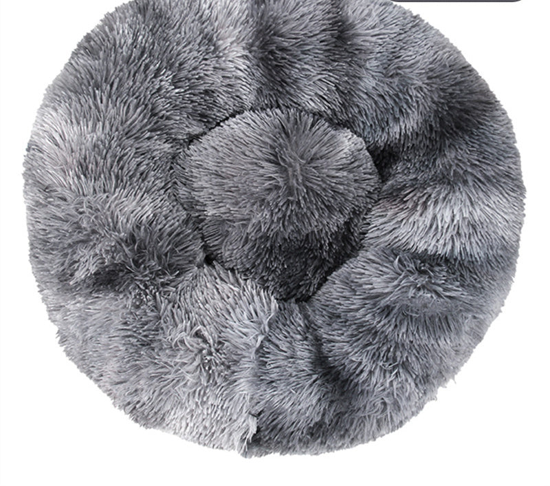 Solid Color Plush Warm Pet Kennel