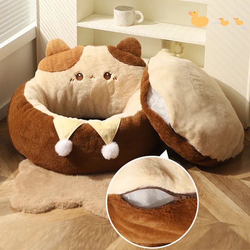 Cats Sofa Dogs Bed Round Cat Pad Mattress