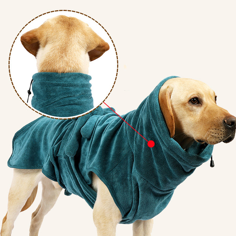 Strong Absorbent and Quick-Drying Pet Bathrobe