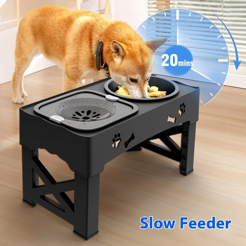 Pet Stainless Steel Feeder Double Bowl