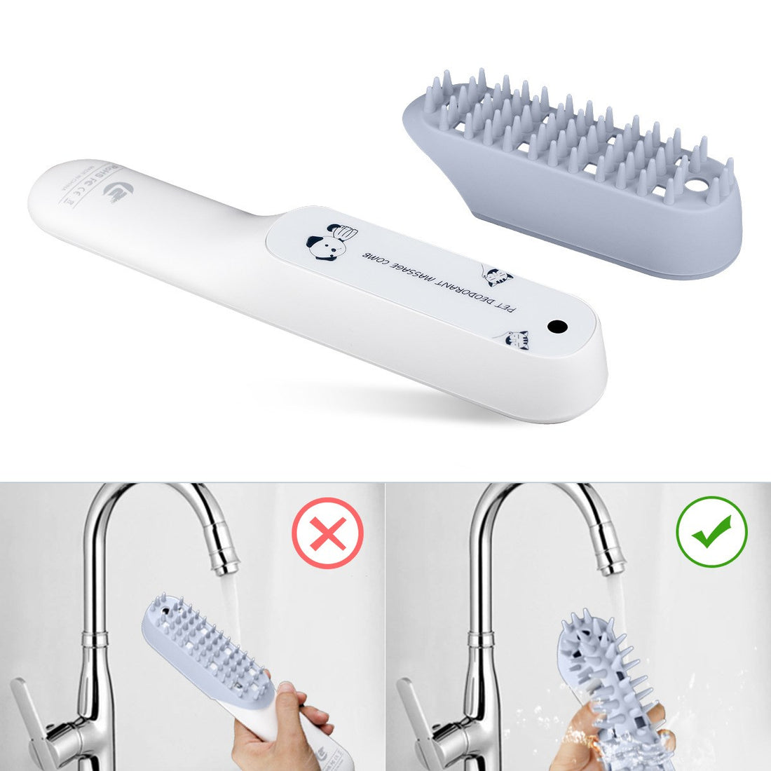 Pet Silicone Massage Brush Sterilization Comb