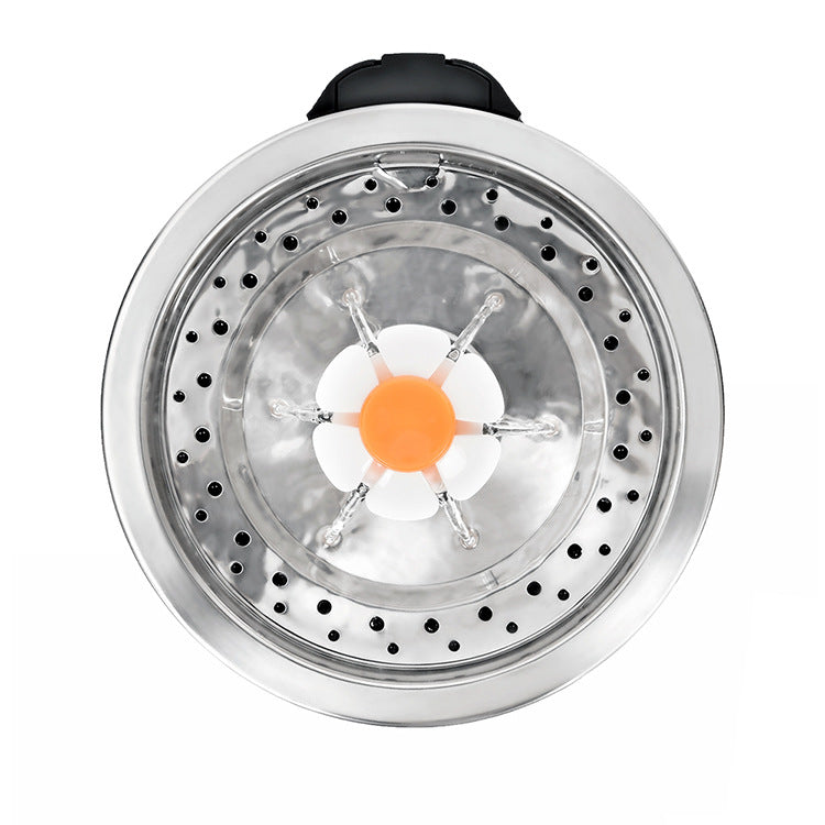 Stainless Steel Cat Flower Drinking Bowl