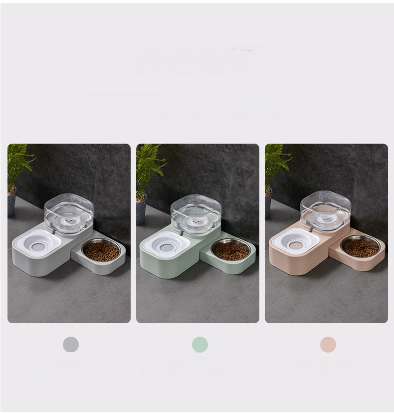 Automatic Drinking Water Cat Food Bowl