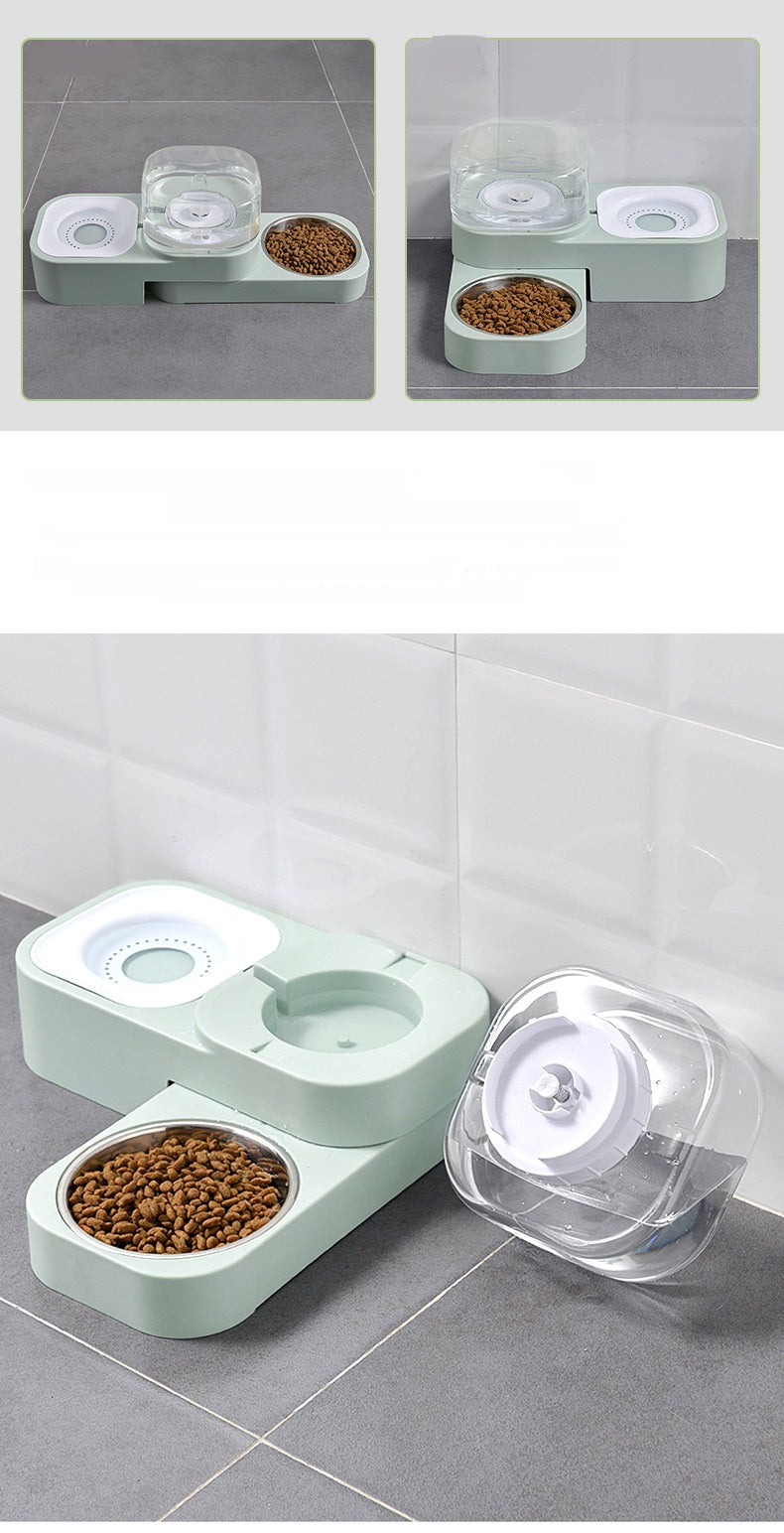 Automatic Drinking Water Cat Food Bowl