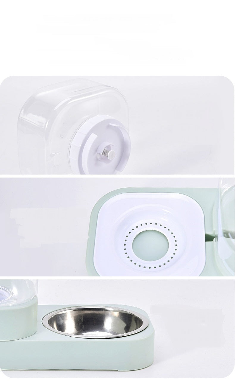 Automatic Drinking Water Cat Food Bowl