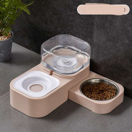 Automatic Drinking Water Cat Food Bowl