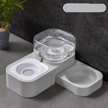 Automatic Drinking Water Cat Food Bowl