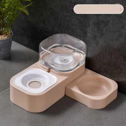 Automatic Drinking Water Cat Food Bowl