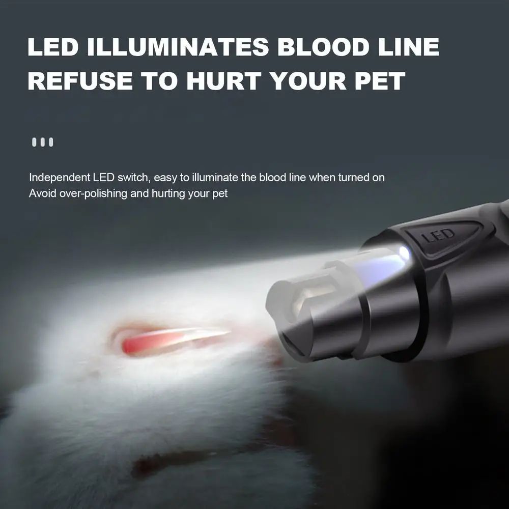 Lighted Dog Nail Clippers Rechargeable