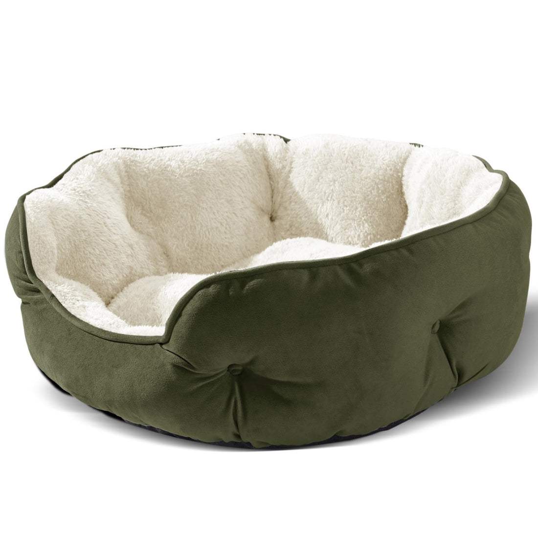 Cathouse Doghouse Round Pet Bed