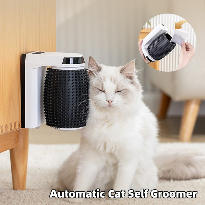 Automatic Cat Self Groomer Wall Corner Brushes