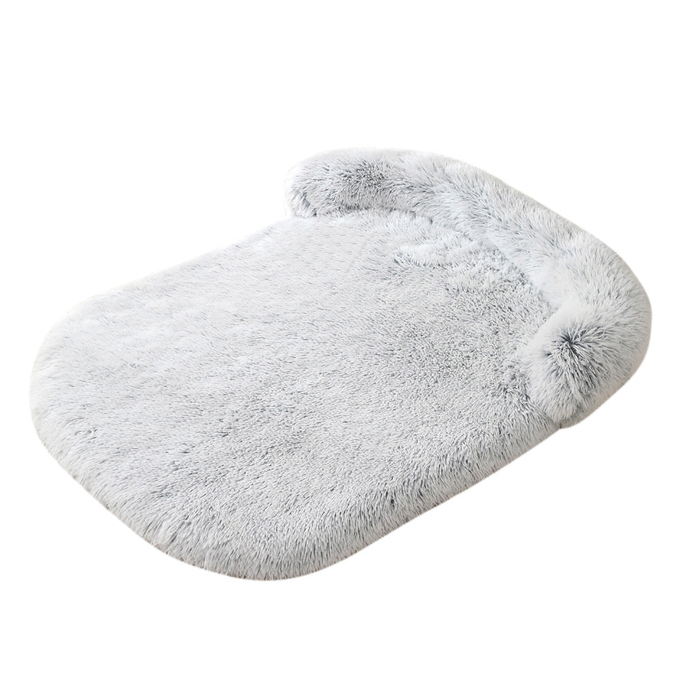 Plush Doghouse Pet Bed Warm Cushion