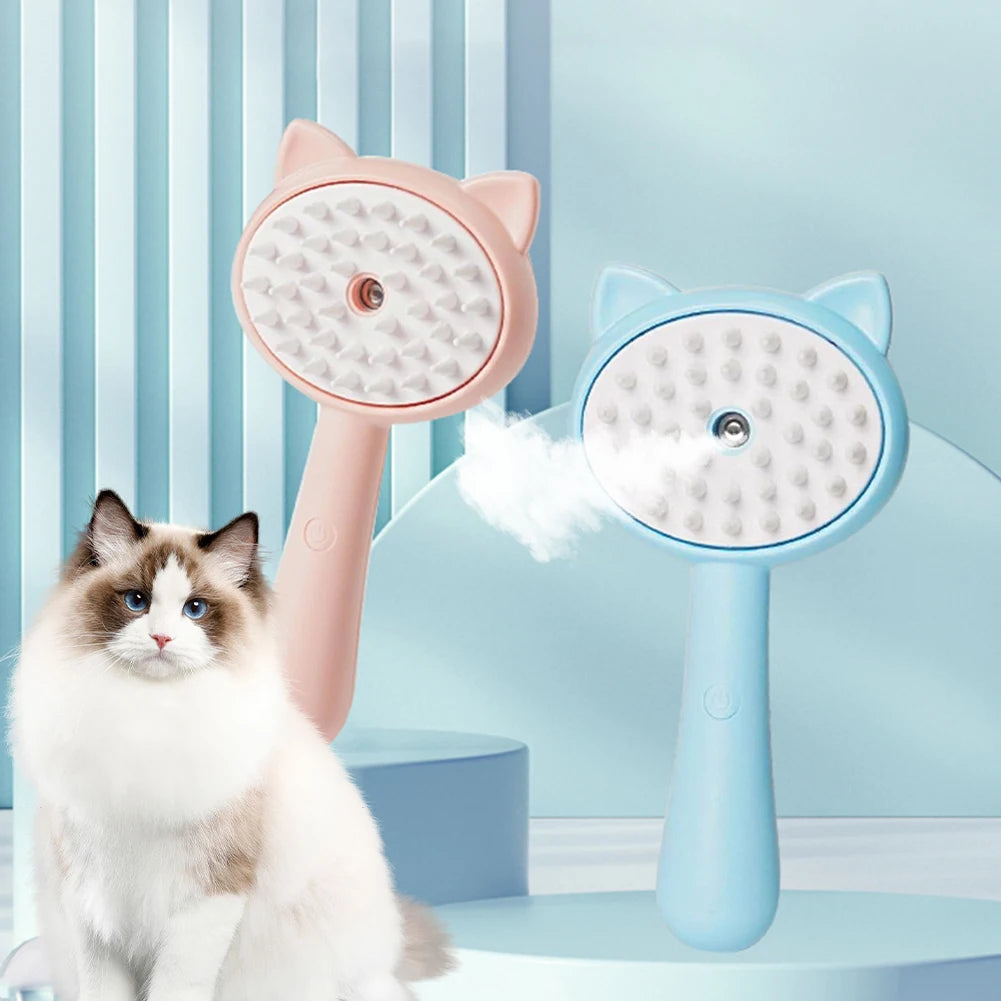 Hair Cleaning Brush With Mist Cat