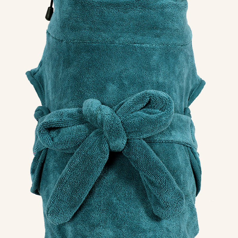 Strong Absorbent and Quick-Drying Pet Bathrobe