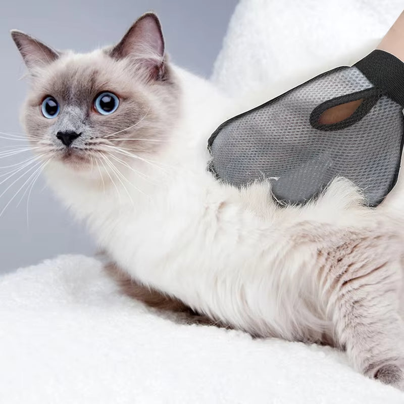 Cat Hair Removal Glove Pet Supplies Bath