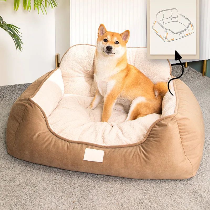 Pet Bed Warm Washable Fluffy Sofa