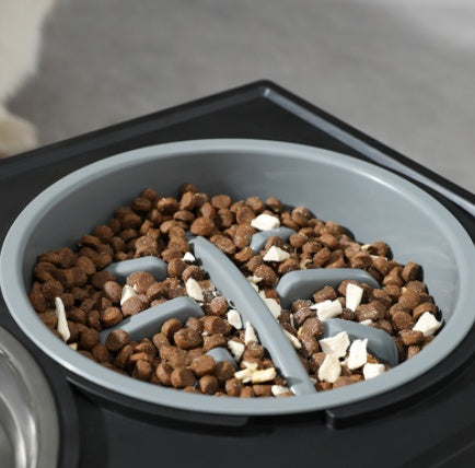 Vertical Anti-choke Slow Food Dog Bowl