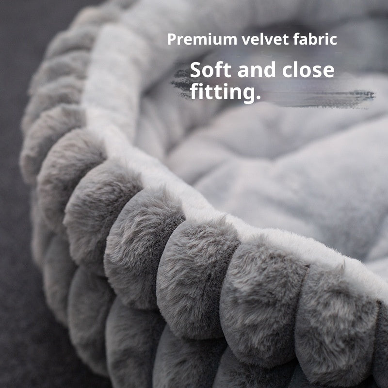 Pet Cat Nest Straight Rabbit Plush