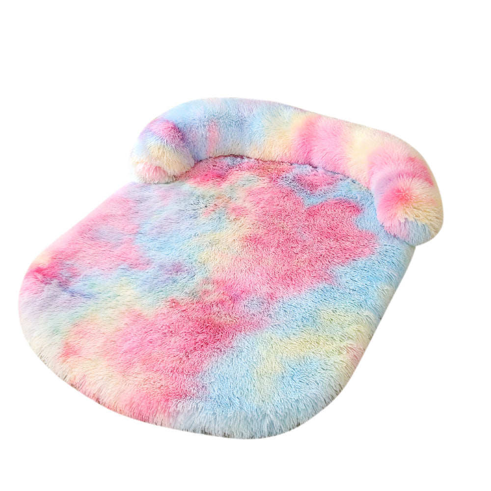 Plush Doghouse Pet Bed Warm Cushion