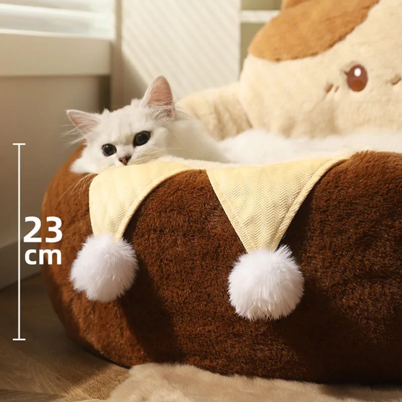 Cats Sofa Dogs Bed Round Cat Pad Mattress