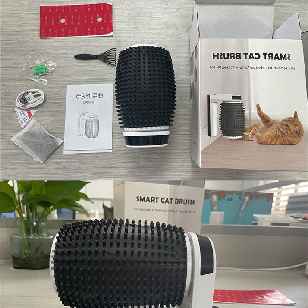 Automatic Cat Self Groomer Wall Corner Brushes