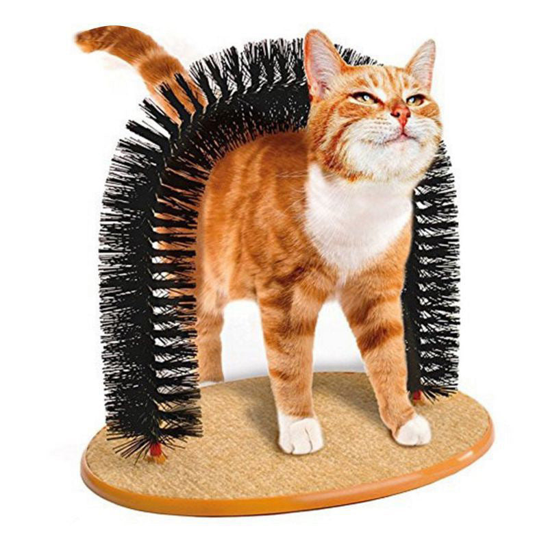 2-in-1 Cat Grooming Arch & Scratcher