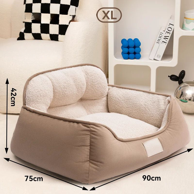 Pet Bed Warm Washable Fluffy Sofa