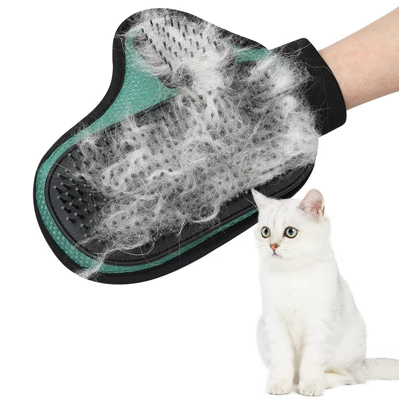 Cat Hair Removal Glove Pet Supplies Bath