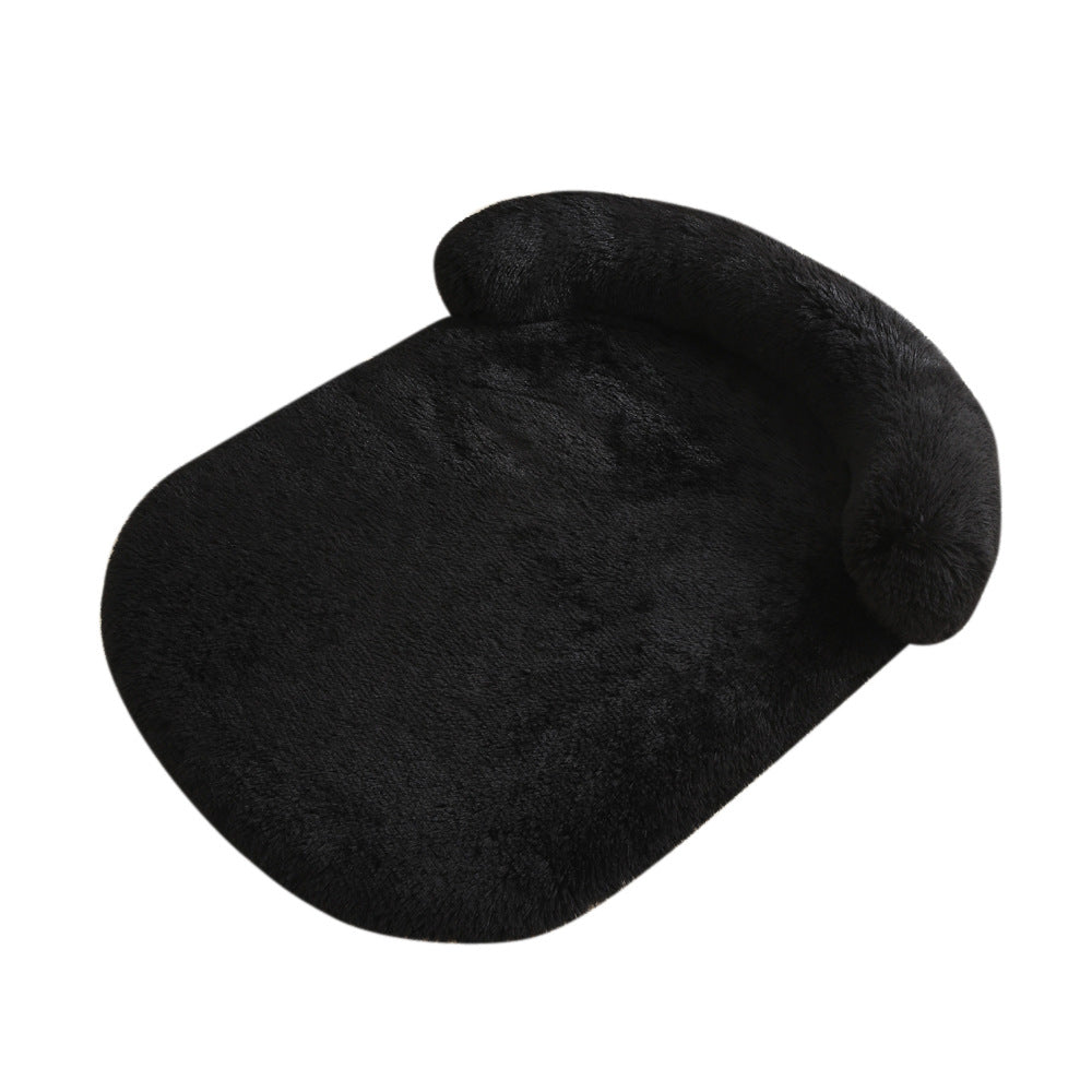 Plush Doghouse Pet Bed Warm Cushion