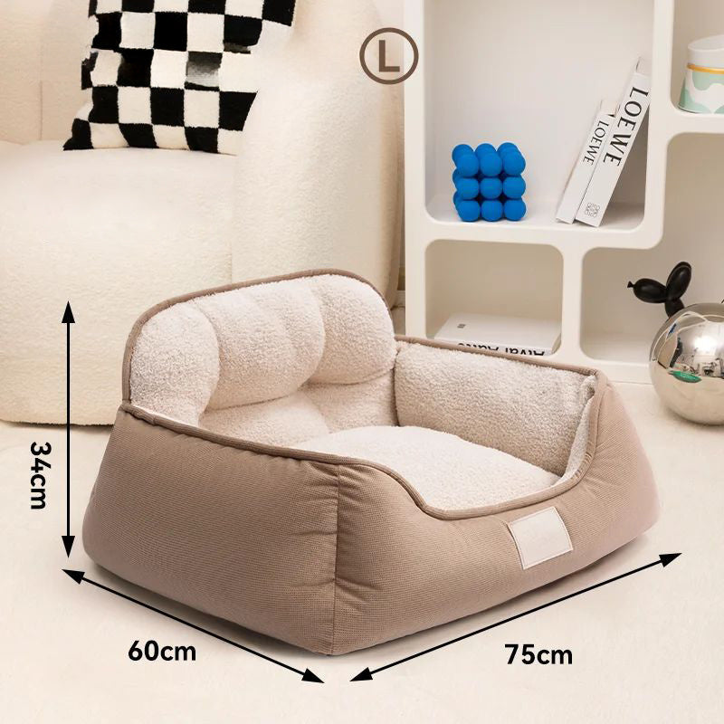Pet Bed Warm Washable Fluffy Sofa