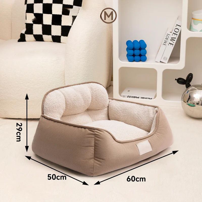 Pet Bed Warm Washable Fluffy Sofa